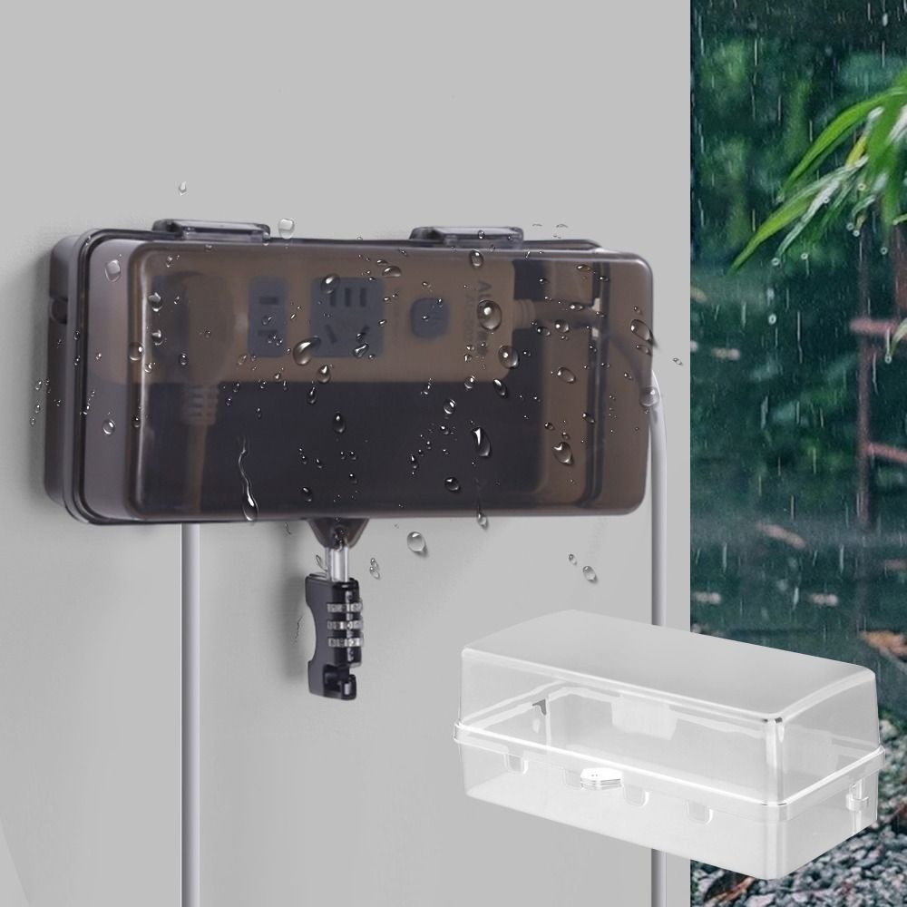 Outdoor Power Socket Cover - Scatola Portatile in Plastica Antifurto e