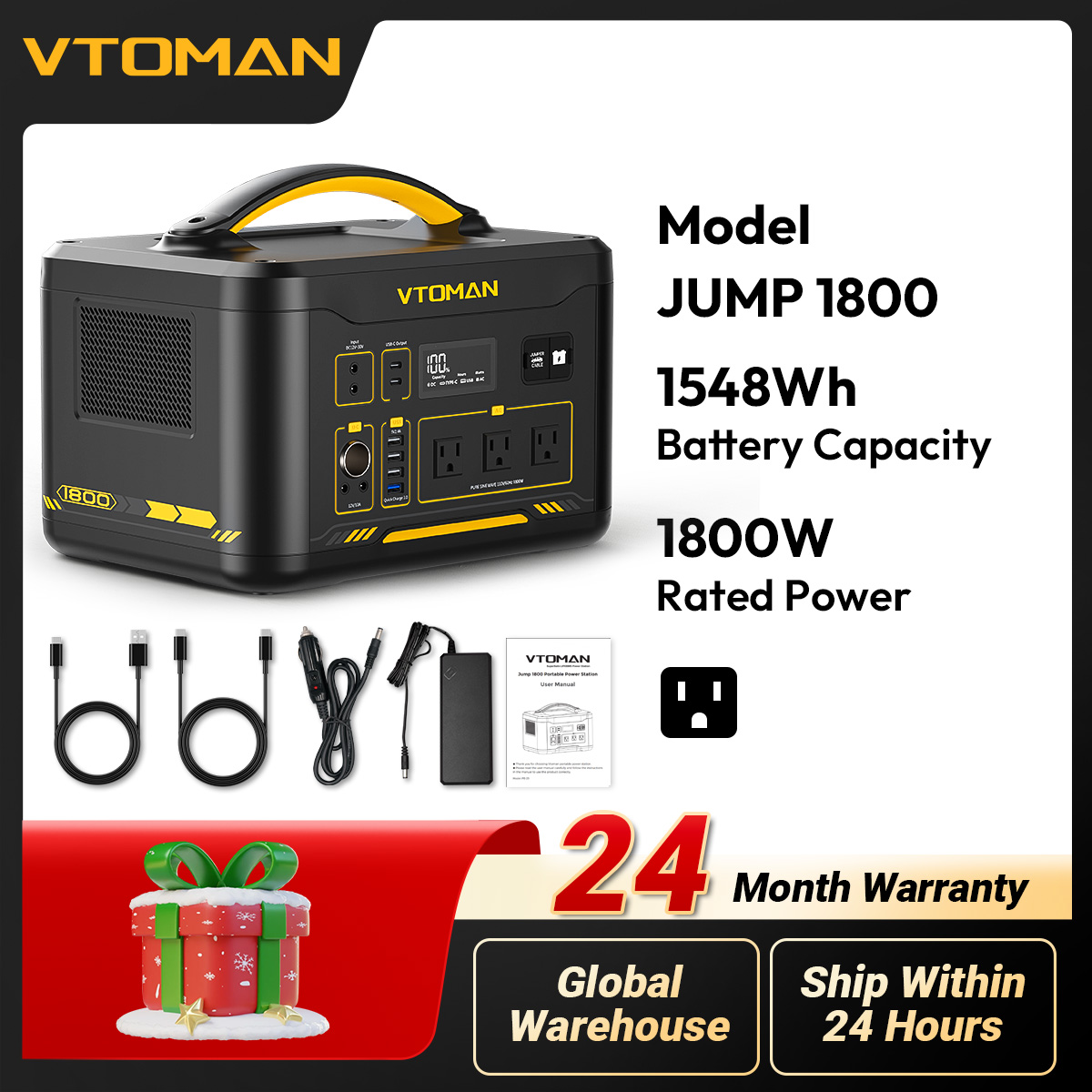 Outdoor Power Supply 12V - VTOMAN JUMP 1800 Stazione di Alimentazione