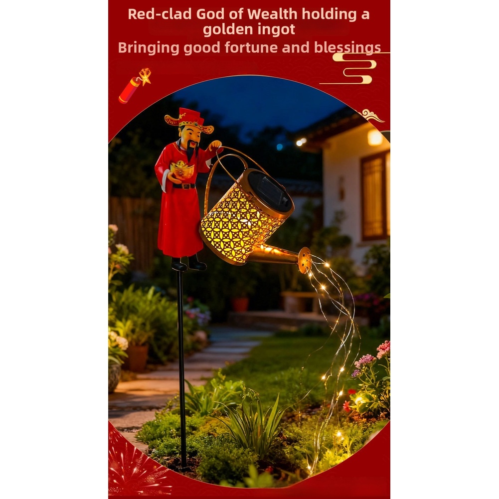 Lanterna a forma di annaffiato - Outdoor Yard Power Stake recensione e prezzo