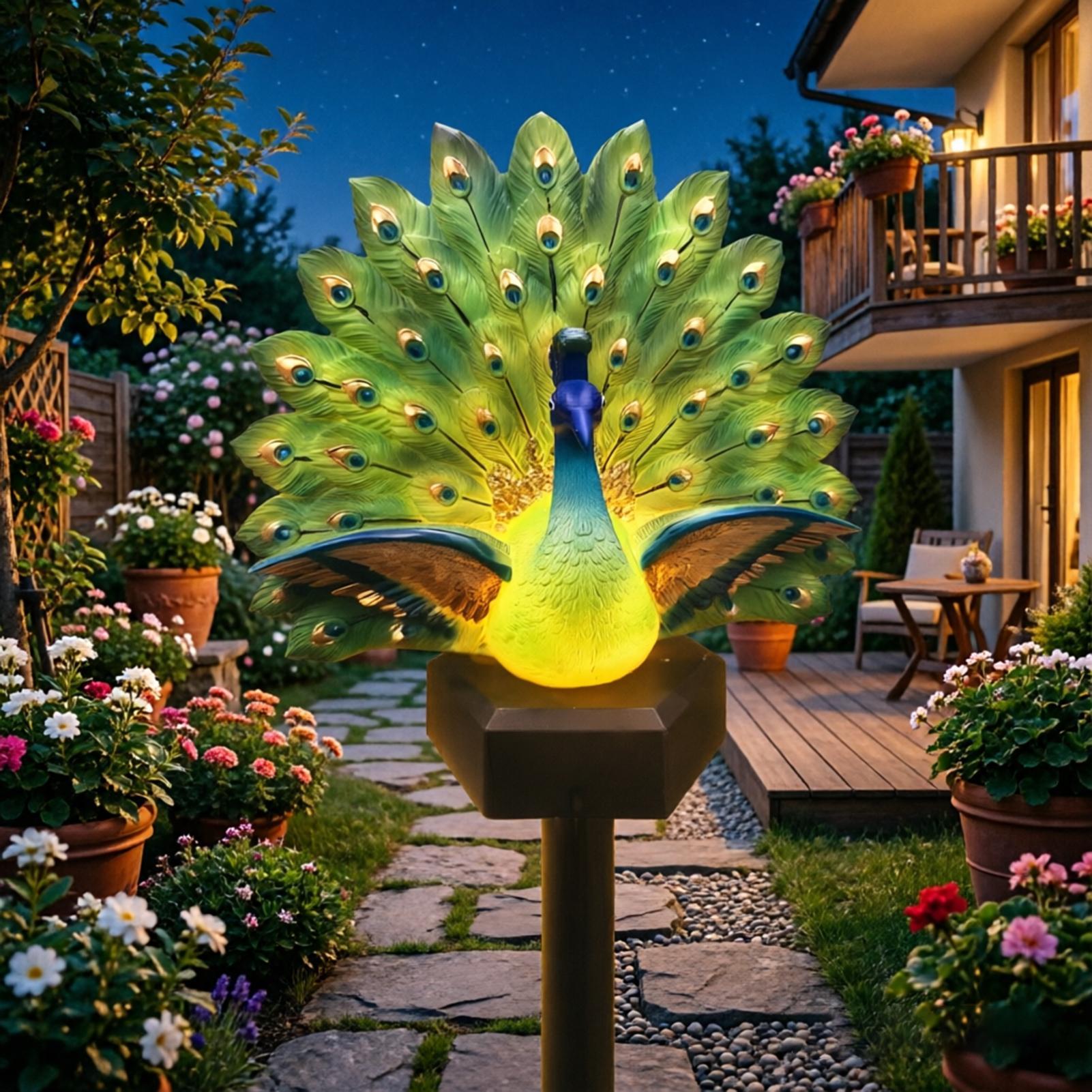 Scultura solare per uccelli da - Outdoor Yard Power Stake recensione e prezzo