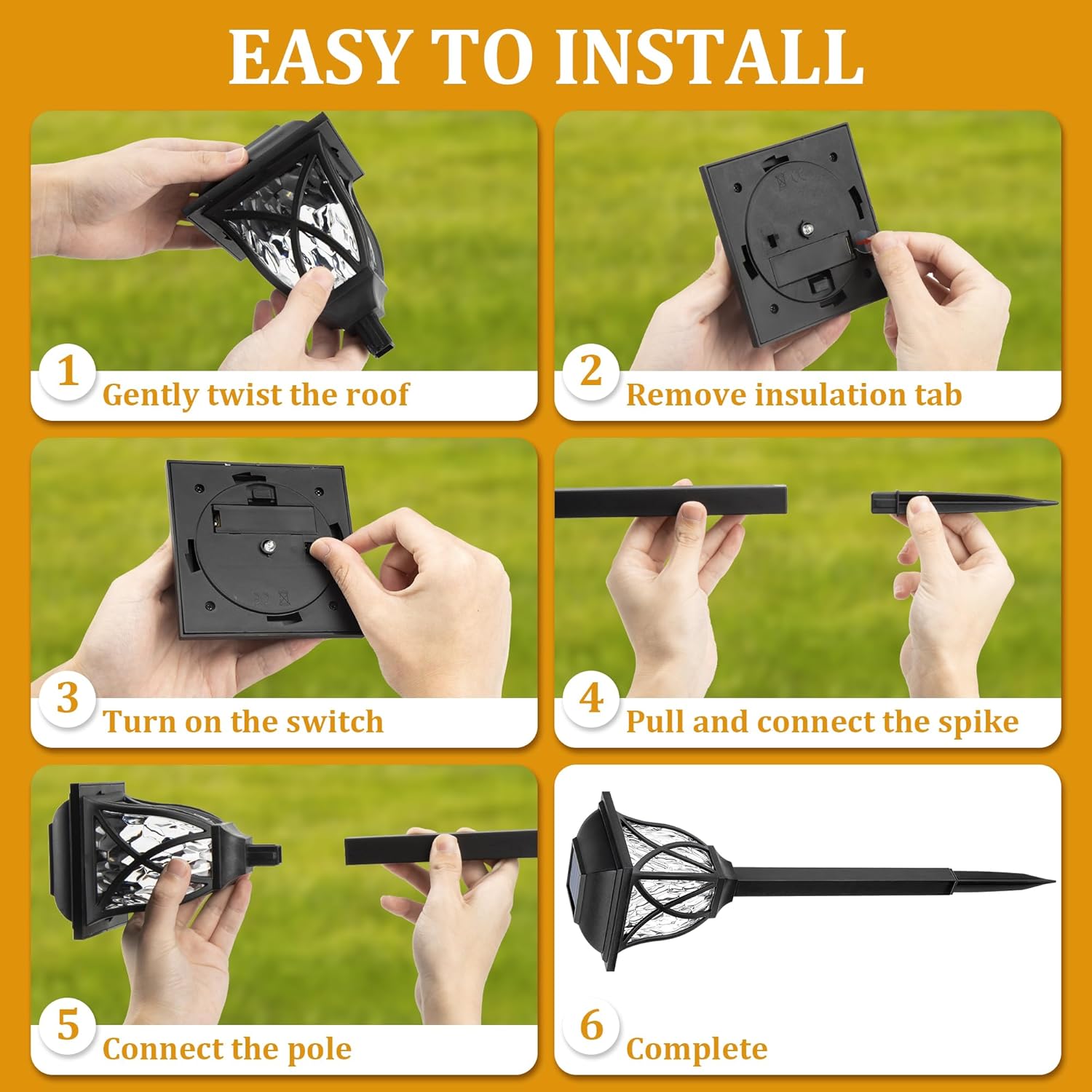 1-8 Pezzi Luci Solari da Giard - Outdoor Yard Power Stake recensione e prezzo