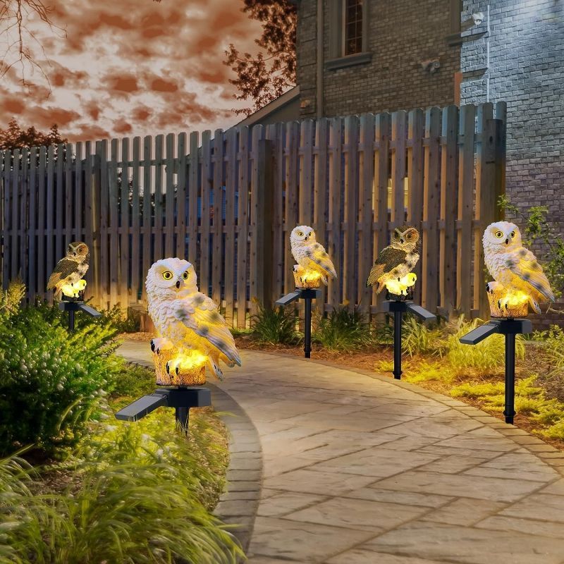 Lampada Solare a Forma di Gufo - Outdoor Yard Power Stake recensione e prezzo